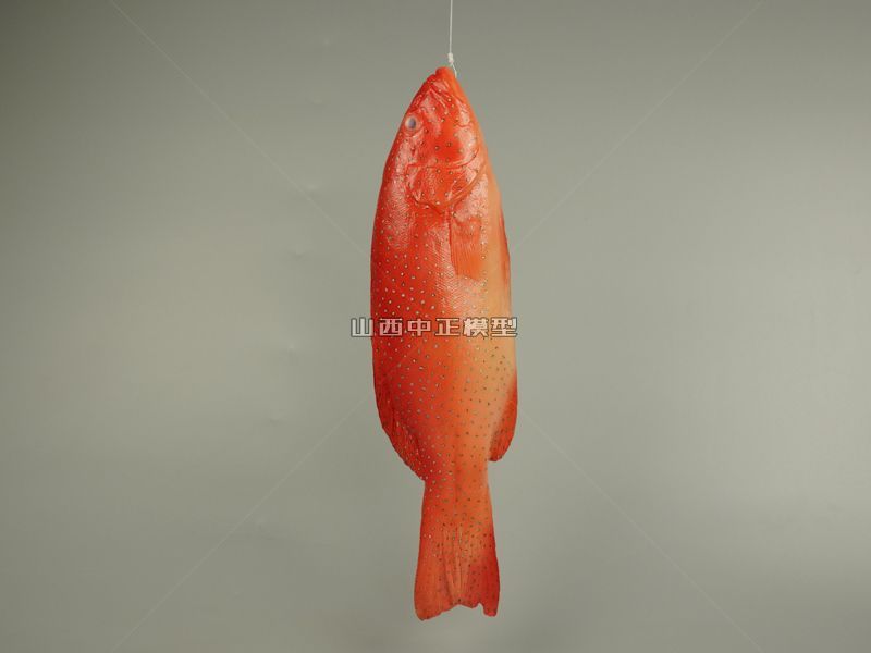 红色鱼海鲜食物模型制作