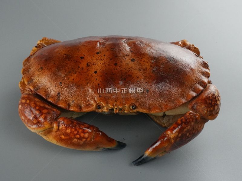 红色大螃蟹海鲜食品仿真动物模型生产厂家