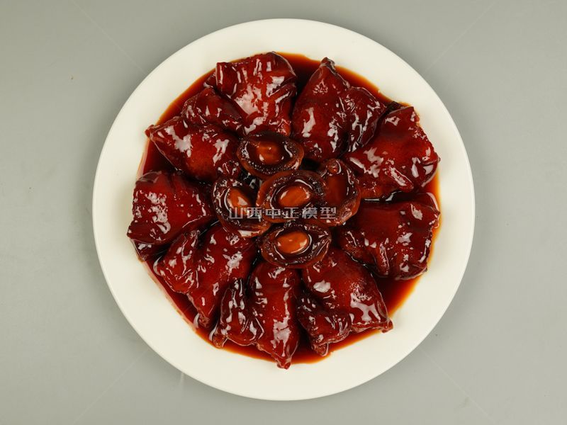 鲍鱼饭食品模型仿真菜