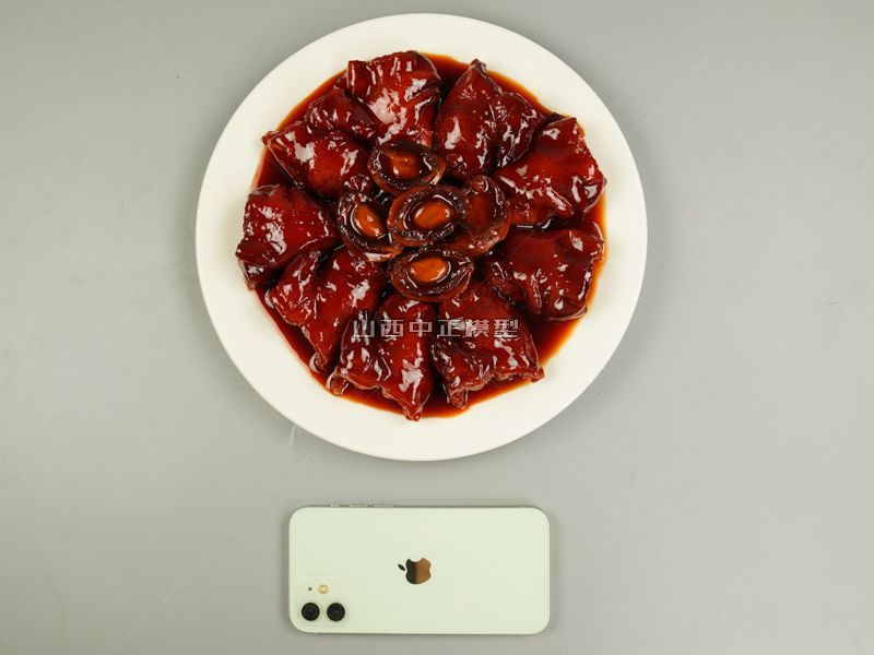 鲍鱼饭食品模型仿真菜