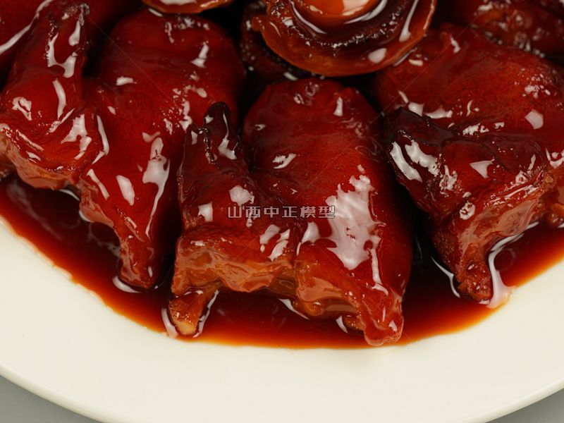 鲍鱼饭食品模型仿真菜