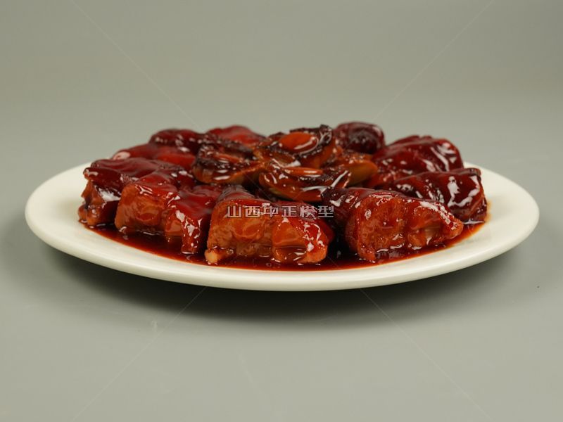 鲍鱼饭食品模型仿真菜