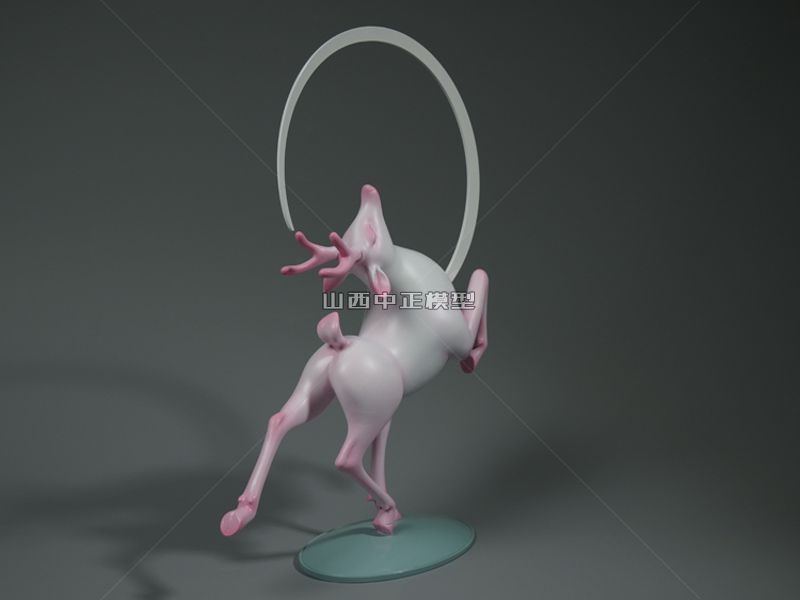 跳跃的鹿玻璃钢雕塑工艺品