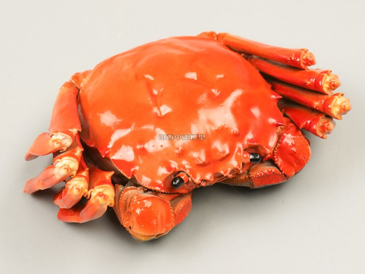青红螃蟹模型仿真动物模型厂