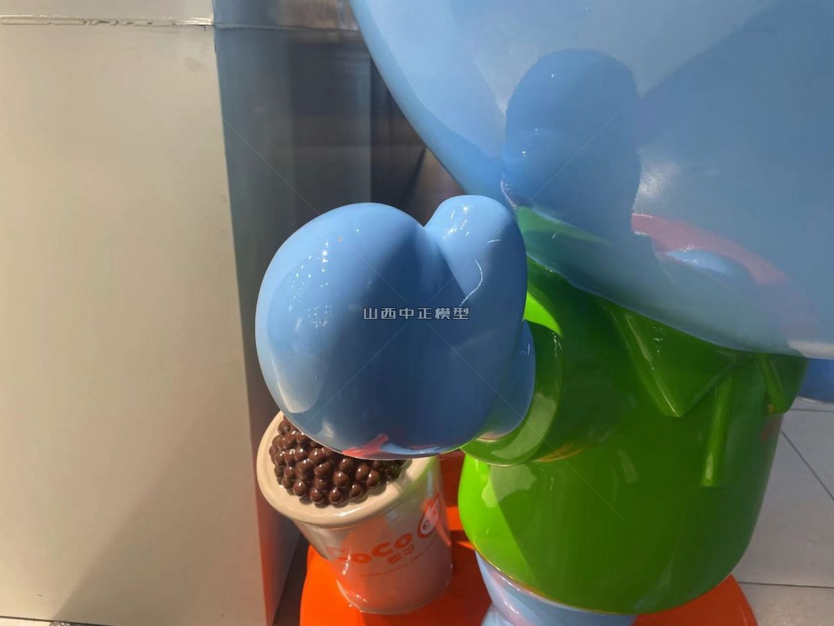 COCO奶茶公仔仿真奶茶模型
