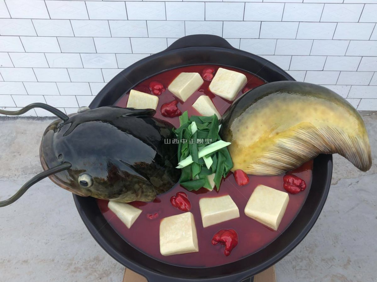 吴江豆腐鱼户外仿真动物摆件