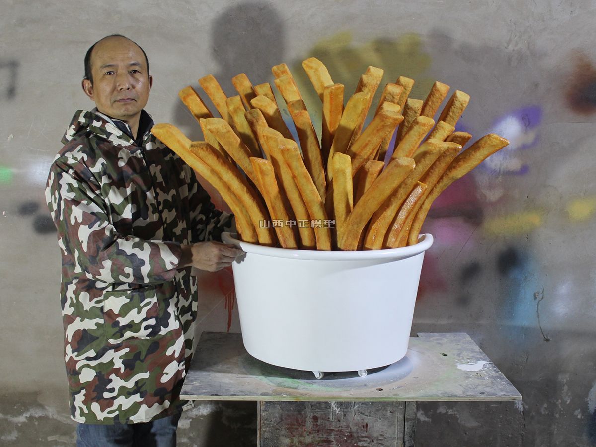 大型薯条食品模型仿真菜