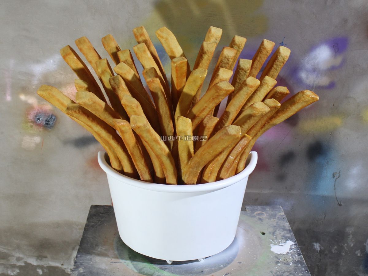 大型薯条食品模型仿真菜