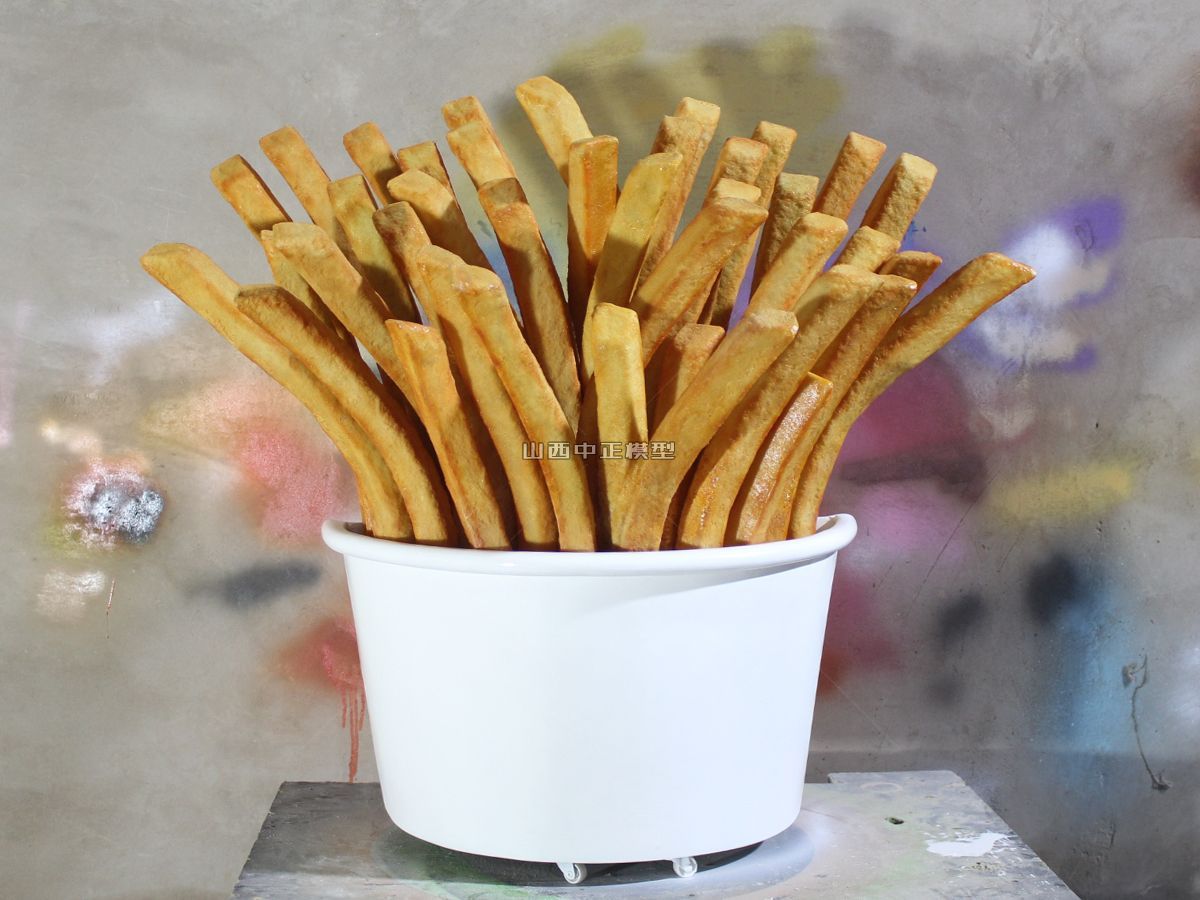 大型薯条食品模型仿真菜