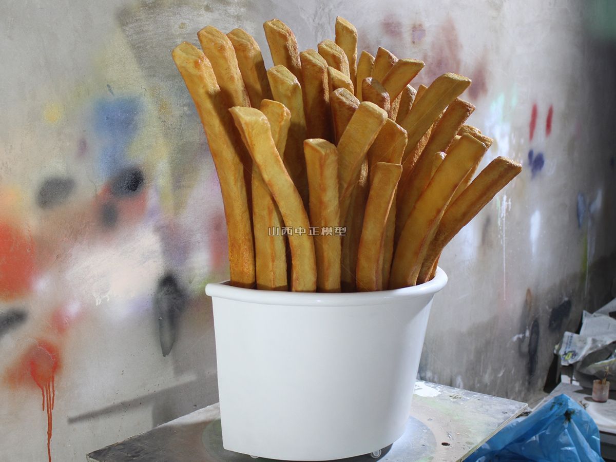 大型薯条食品模型仿真菜
