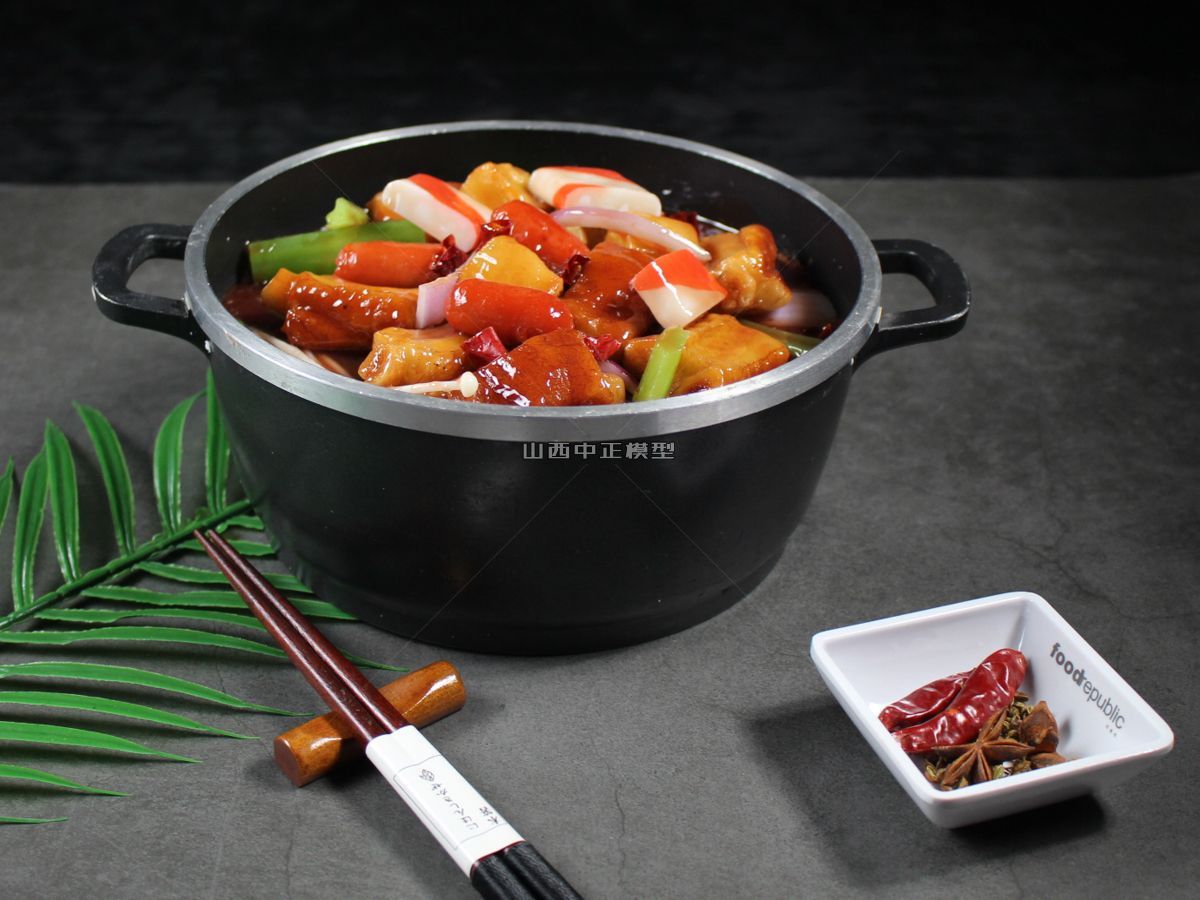 麻辣香锅食品模型仿真菜