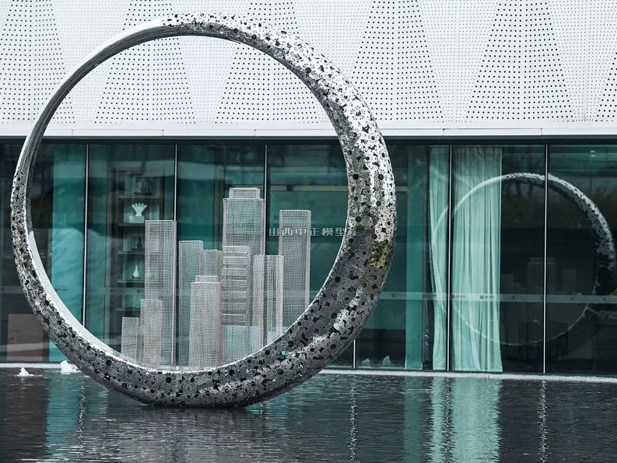 不锈钢圆形景观雕塑玻璃钢雕塑雕塑制作